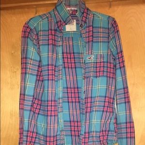 Hollister Flannel Top